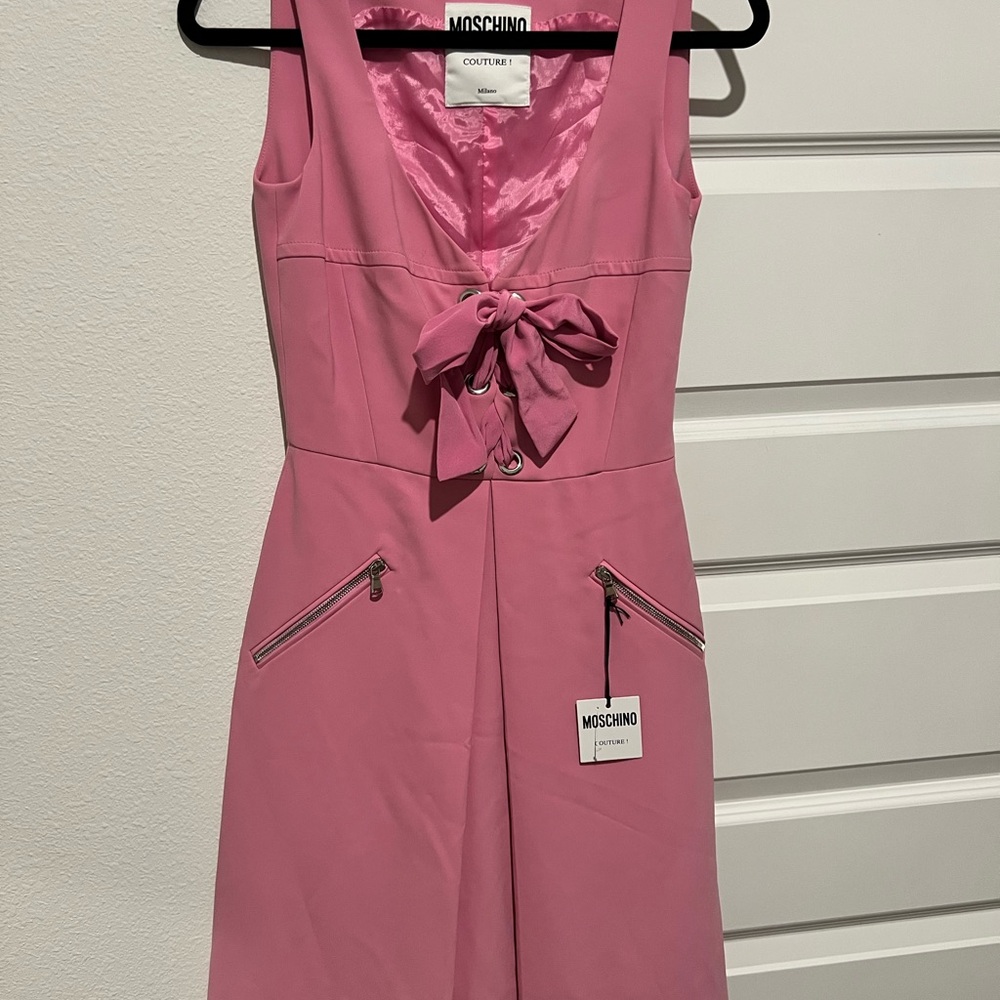 Moschino Vibrant Pink Mini Dress